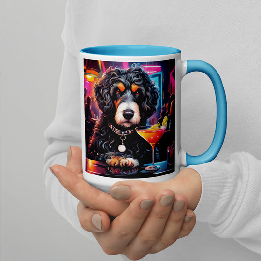 Bernedoodle General- Mug with Color Inside v16