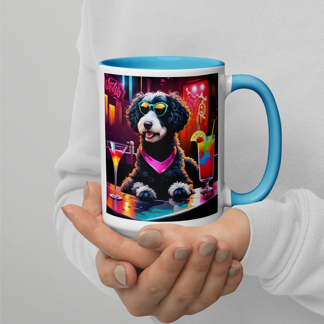 Bernedoodle General- Mug with Color Inside v17