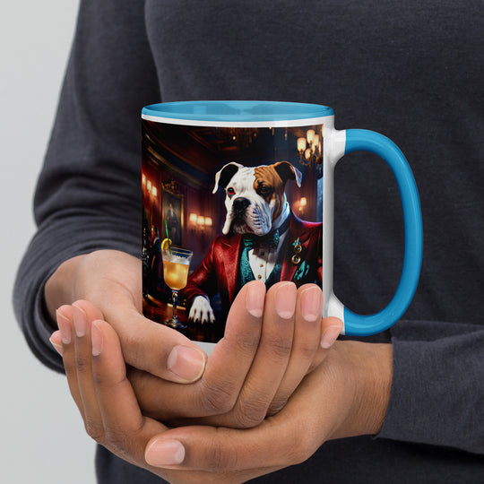 Catahoula Bulldog General- Mug with Color Inside v10