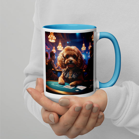 Cavapoo General- Mug with Color Inside v8