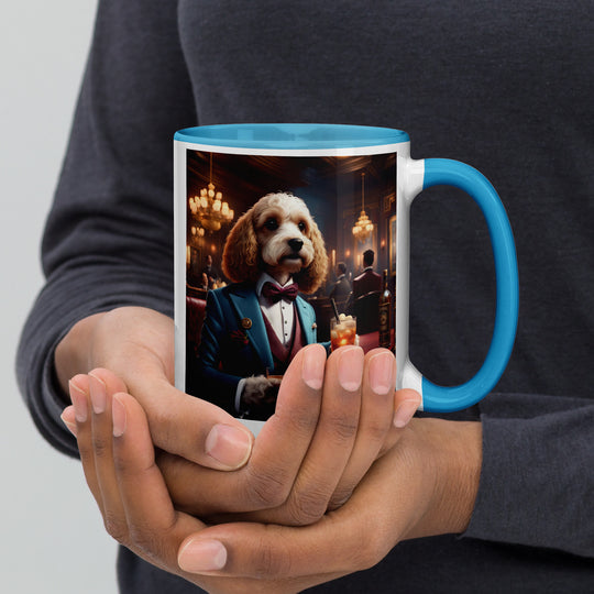 Cavapoo General- Mug with Color Inside v10