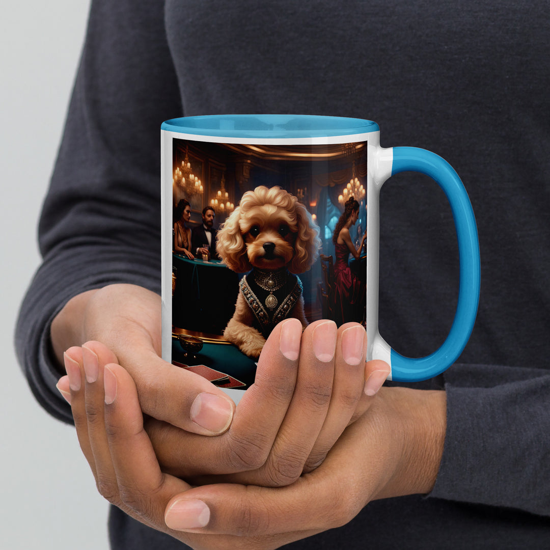 Cavapoo General- Mug with Color Inside v15