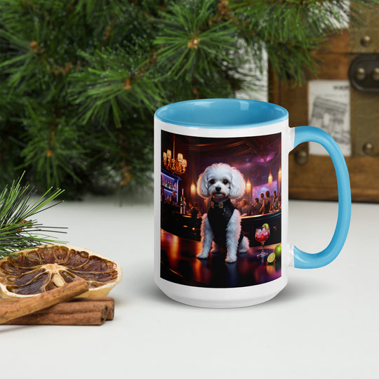 Cavapoo General- Mug with Color Inside v17