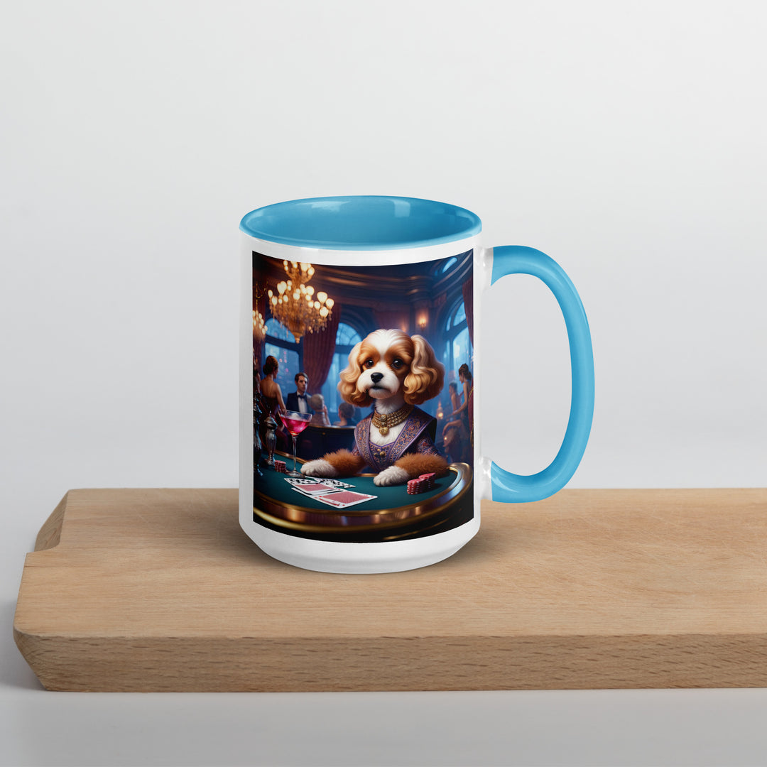 Cavapoo General- Mug with Color Inside v18