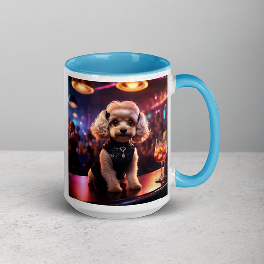 Cavapoo General- Mug with Color Inside v19