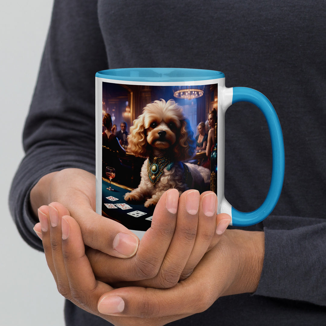 Cavapoo General- Mug with Color Inside v20