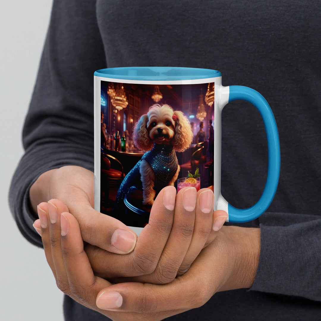 Cavapoo General- Mug with Color Inside v22