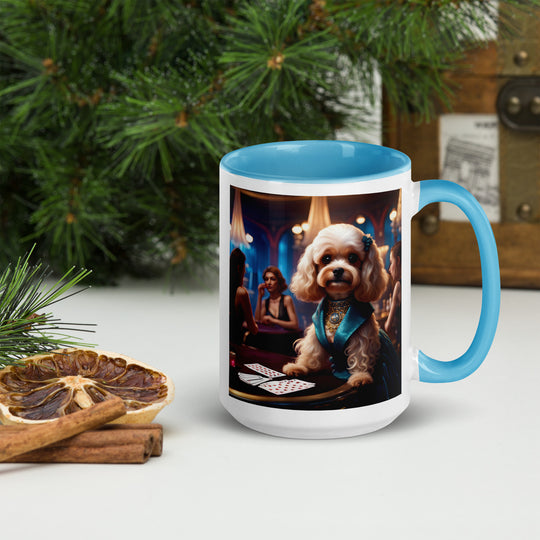 Cavapoo General- Mug with Color Inside v21