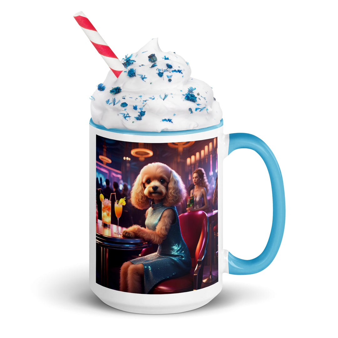 Cavapoo General- Mug with Color Inside v24