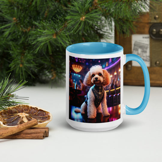 Cavapoo General- Mug with Color Inside v25