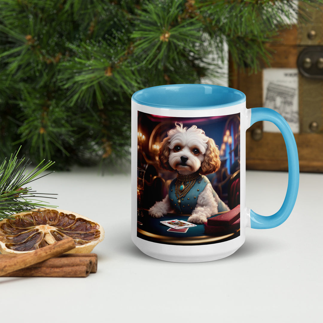 Cavapoo General- Mug with Color Inside v26