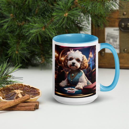 Cavapoo General- Mug with Color Inside v26