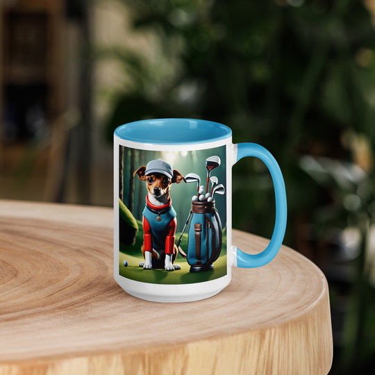 Chiweenie Golfer- Mug with Color Inside