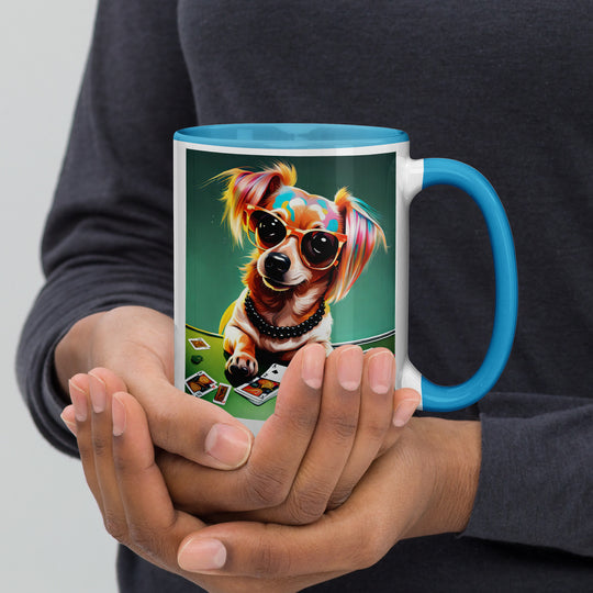 Chiweenie General- Mug with Color Inside v7