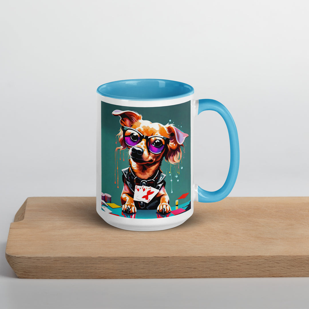 Chiweenie General- Mug with Color Inside v8