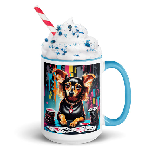 Chiweenie General- Mug with Color Inside v9