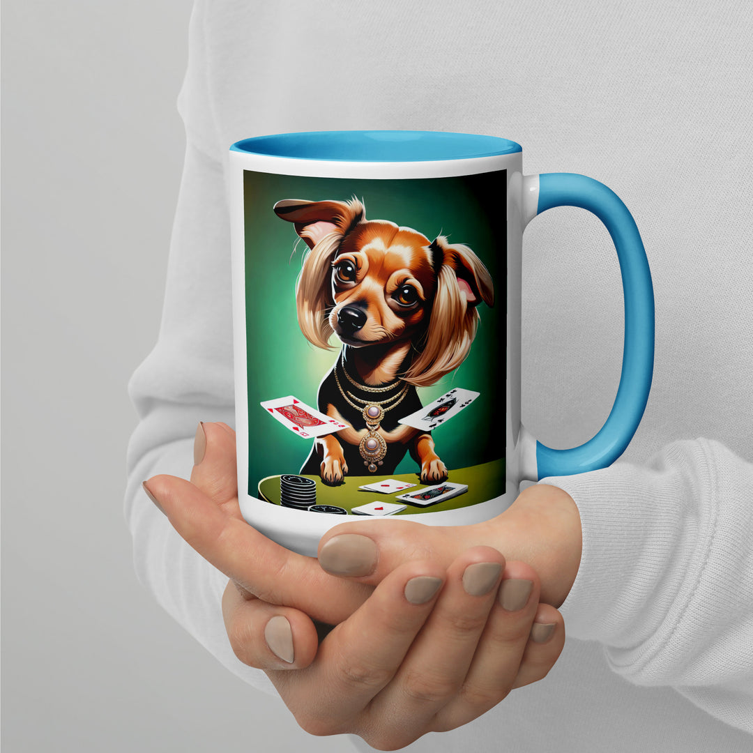 Chiweenie General- Mug with Color Inside v10