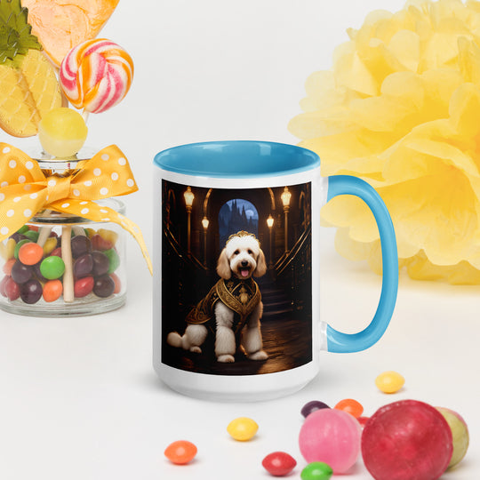 Goldendoodle- Mug with Color Inside v7