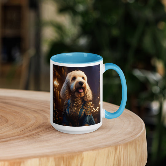 Goldendoodle- Mug with Color Inside v10