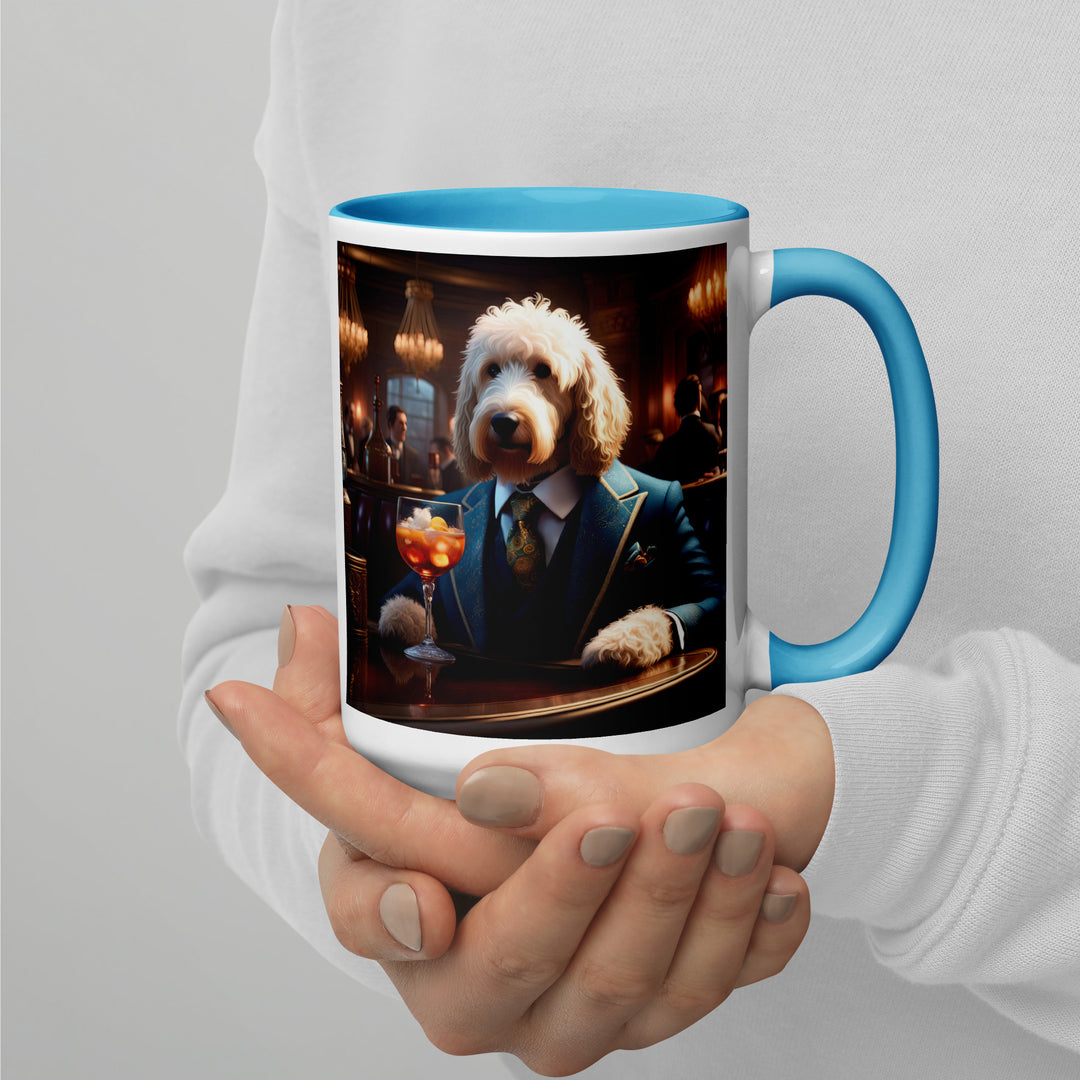 Goldendoodle- Mug with Color Inside v11