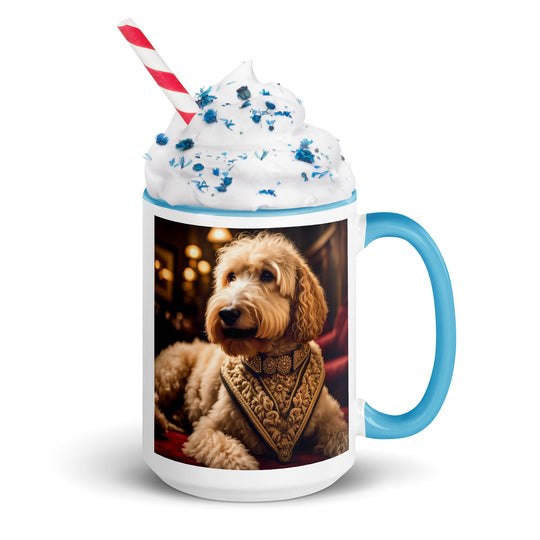 Goldendoodle- Mug with Color Inside v13