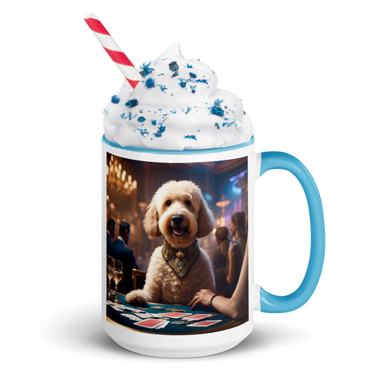 Goldendoodle- Mug with Color Inside v17