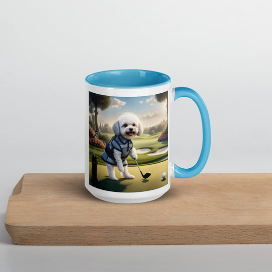 Maltipoo Golfer- Mug with Color Inside