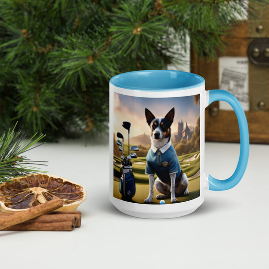 Texas Heeler Golfer- Mug with Color Inside v3