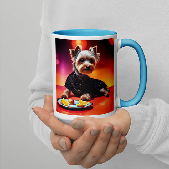 Yorkipoo General- Mug with Color Inside v4