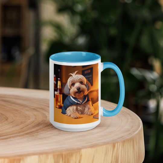 Yorkipoo General- Mug with Color Inside v7