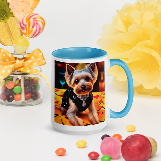 Yorkipoo General- Mug with Color Inside v6