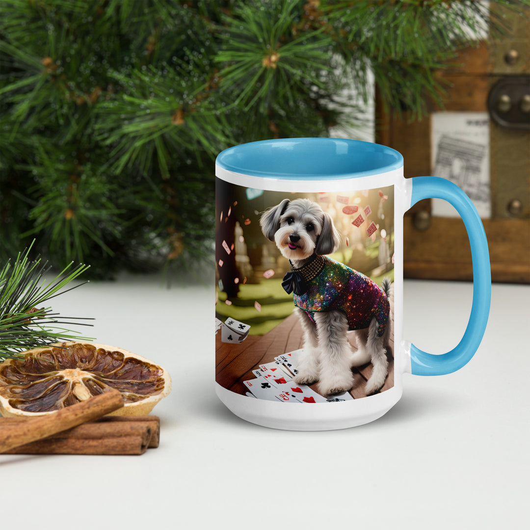 Schnoodle Golfer- Mug with Color Inside v2