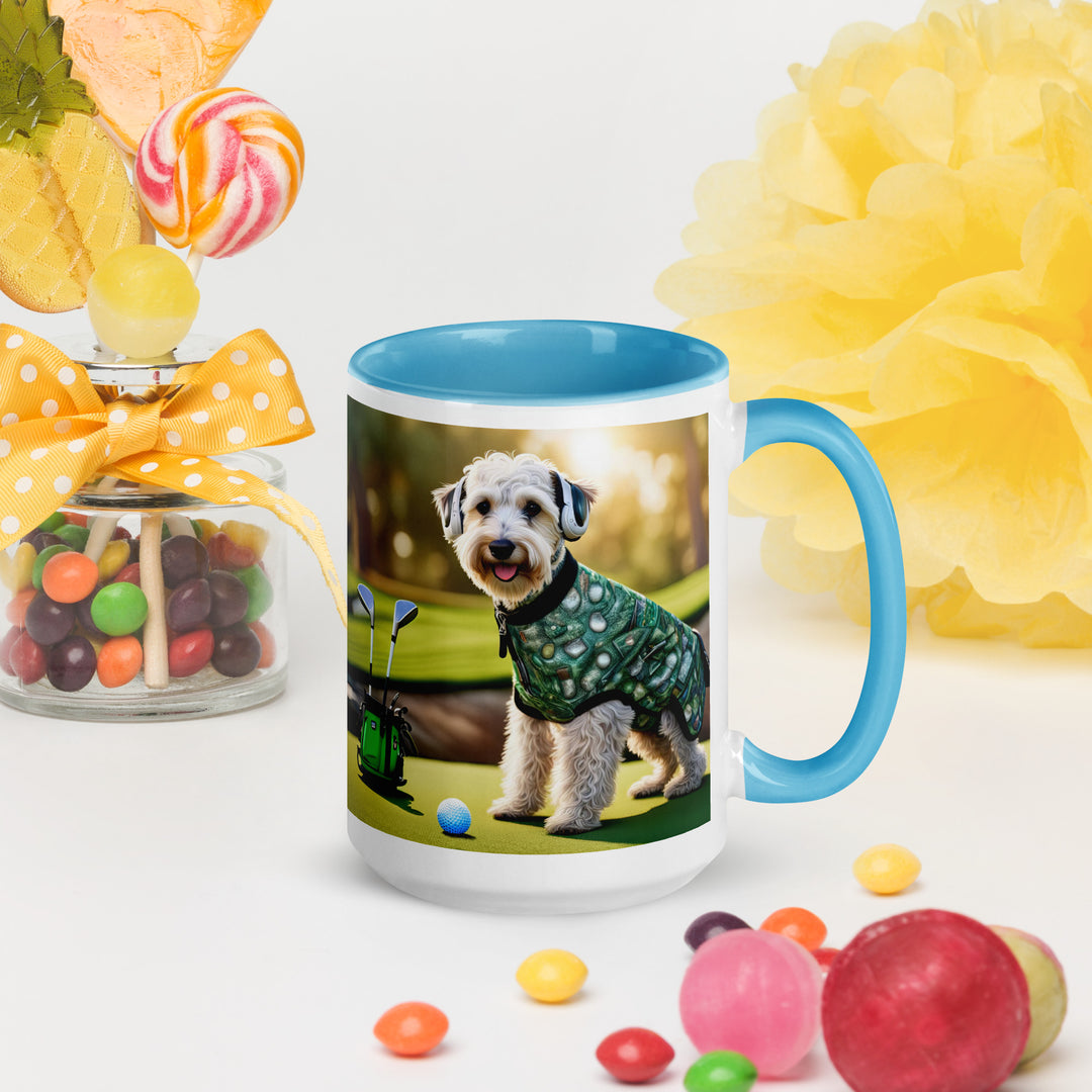 Schnoodle Golfer- Mug with Color Inside v5