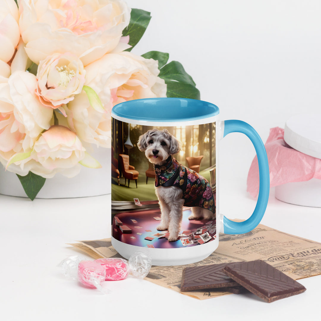 Schnoodle Golfer- Mug with Color Inside v8