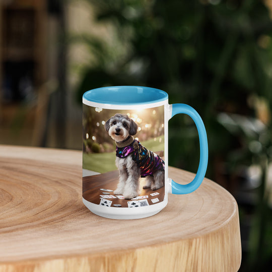 Schnoodle Golfer- Mug with Color Inside v12