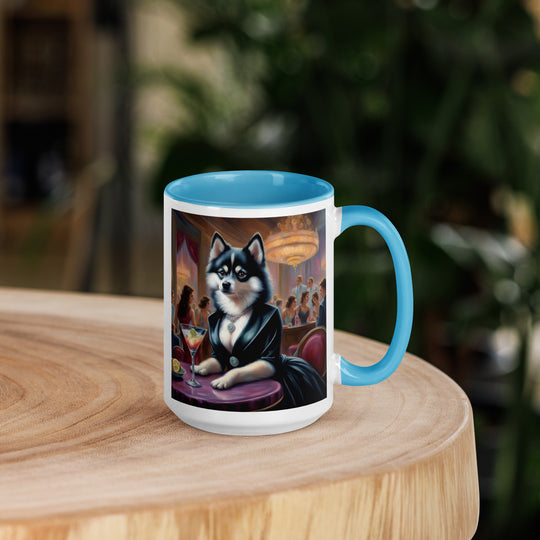 Pomsky General- Mug with Color Inside v5