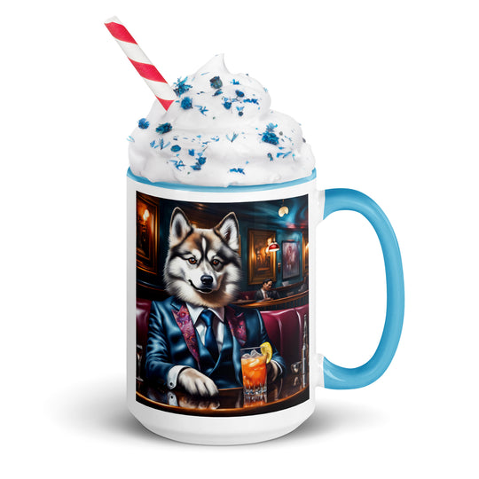 Pomsky General- Mug with Color Inside v11