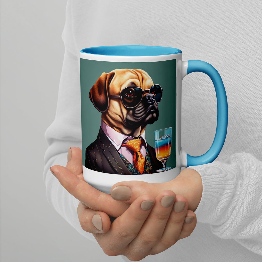 Puggle General- Mug with Color Inside