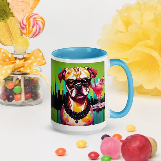 Puggle General- Mug with Color Inside v4