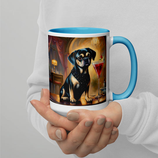 Puggle General- Mug with Color Inside v6