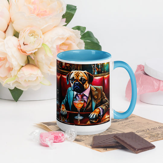 Puggle General- Mug with Color Inside v8