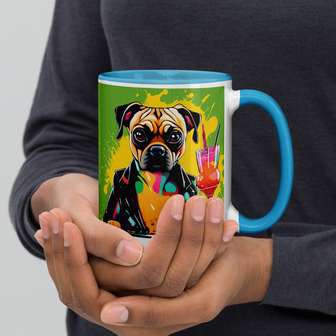 Puggle General- Mug with Color Inside v10