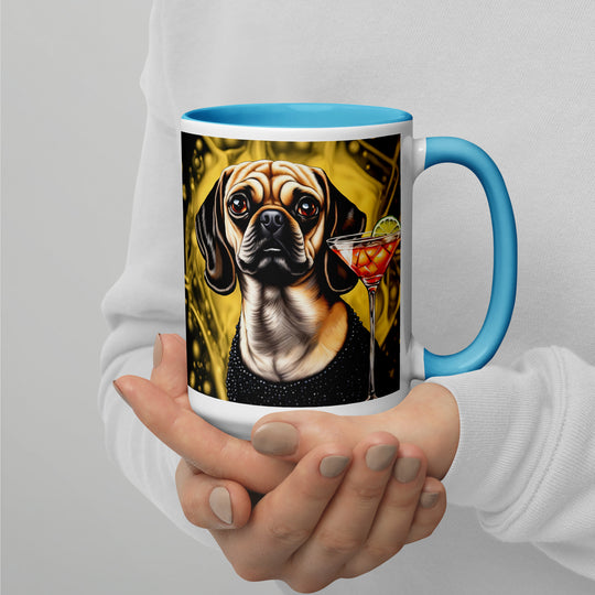 Puggle General- Mug with Color Inside v11