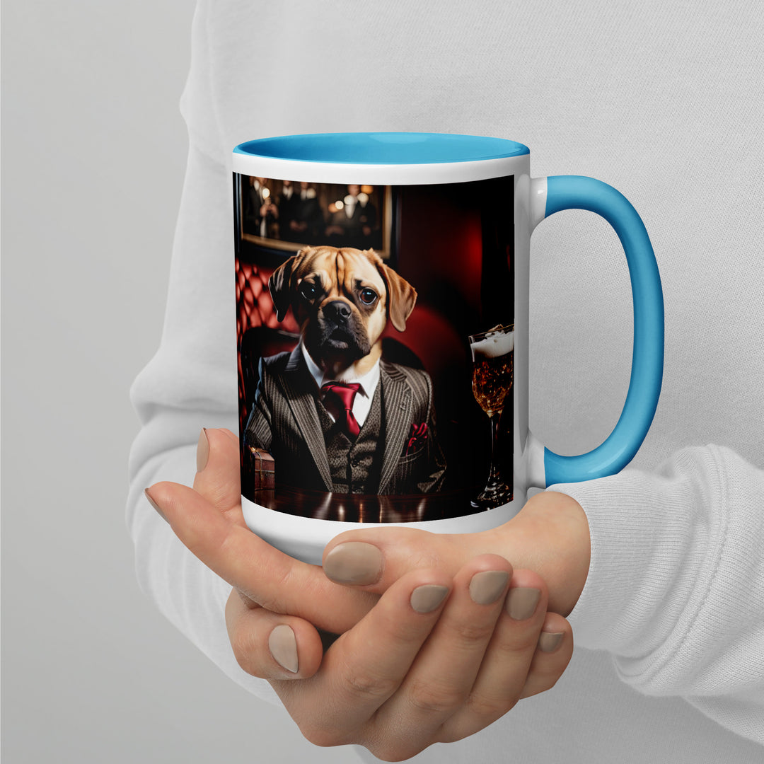 Puggle General- Mug with Color Inside v12