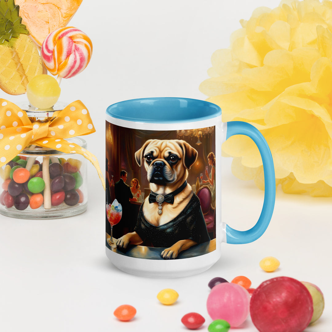 Puggle General- Mug with Color Inside v16