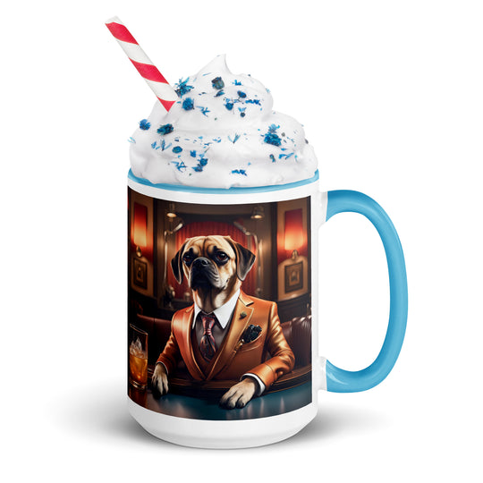 Puggle General- Mug with Color Inside v18