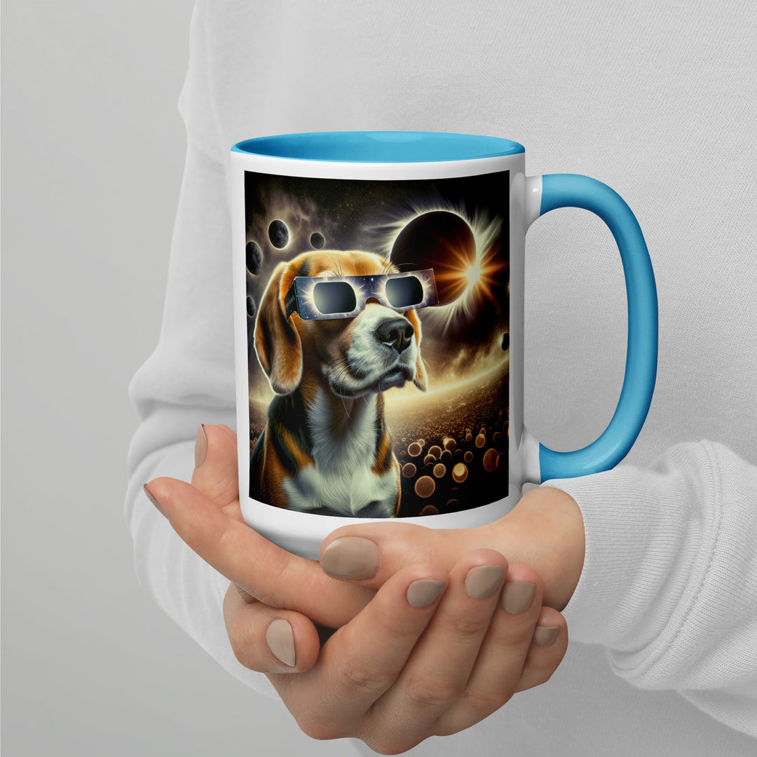 Beagle Eclipse- Mug with Color Inside v2