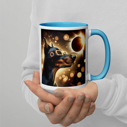 Doberman Pincher Eclipse- Mug with Color Inside