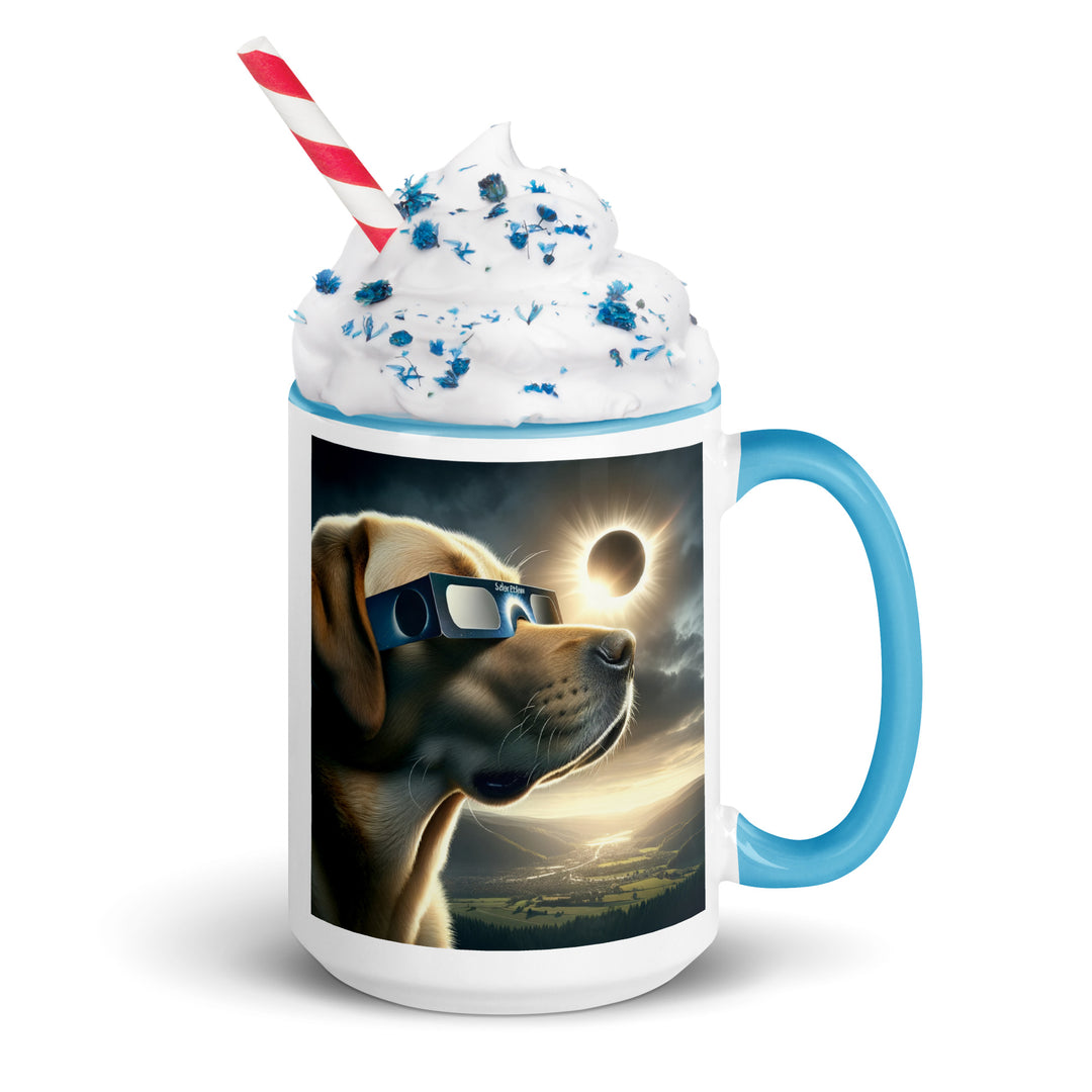 Labrador Retriever Eclipse- Mug with Color Inside v2