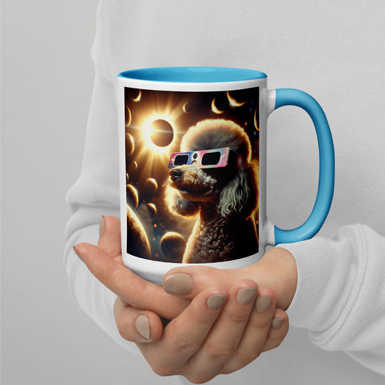 Poodle Eclipse- Mug with Color Inside v2